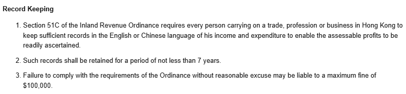 Hình phạt cho việc không tuân thủ